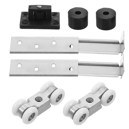 COSMEVIVI Schiebetür Laufschiene Schwerlastig Geräuschlos Sanft Gleitend für Glas Schranktüren Hohe Tragfähigkeit Einfache Montage Vielseitig Einsetzbar Elegante Optik von COSMEVIVI