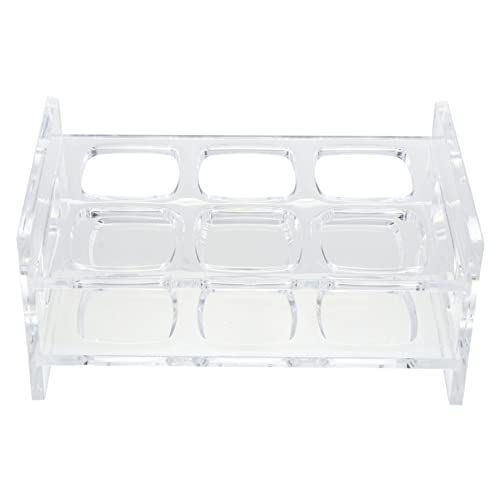 COSMEVIVI Transparenter Acryl Shotglashalter mit Reihen und Fächern Praktischer Becherhalter für Bar Party und Ausstellung Langlebiges Display für Schnapsgläser und Getränkebecher von COSMEVIVI