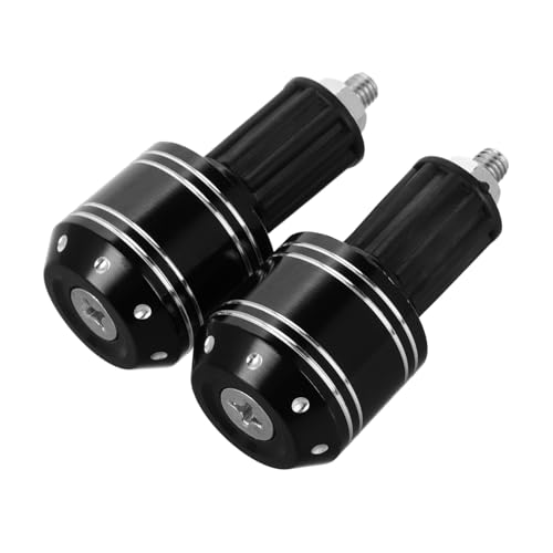 COSMEVIVI Universal Lenkerenden Gewichte Anti Vibrations Handgriff Plugs Für Motorräder Stabilisierung Und Dekoration Für Den Lenker Mit Weißen Punkten von COSMEVIVI
