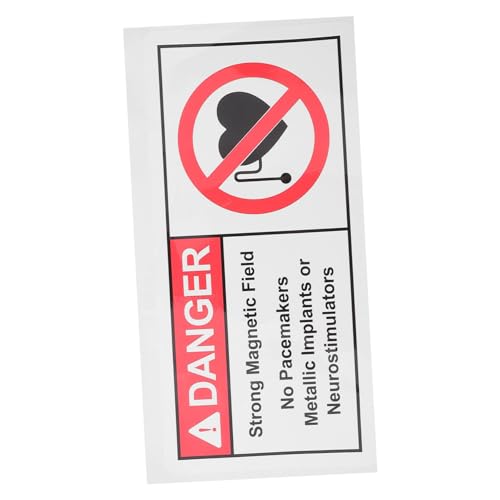 COSMEVIVI Warnaufkleber Magnetfeld Warnschild Selbstklebend Stark Haftend Sicherheitszeichen für Krankenhäuser Klare Gefahrenwarnung COSMEVIVI Warnaufkleber Magnetfeld Warnschild Selbstklebend Stark Haftend Sicherheitszeichen für Krankenhäuser Klare Gefahrenwarnung von COSMEVIVI