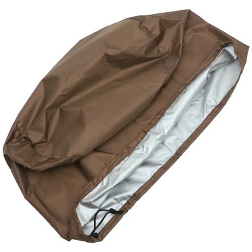 COSMEVIVI Wasserdichte Outdoor Tischdecke Rund Silberbeschichtet Gartentisch Schutzabdeckung Staub Wetterfest für Balkon Garten Partys von COSMEVIVI