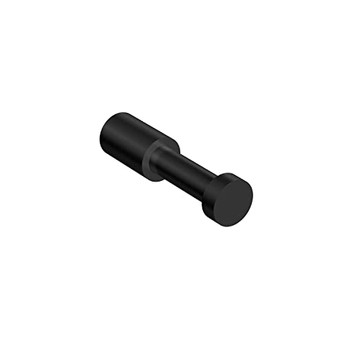 COSMIC WJC226A0021 Handtuchhalter für Badezimmer | mattes schwarzes Finish | einfache Montage mit Schrauben | Maße 2 x 6,5 x 2 cm von COSMIC
