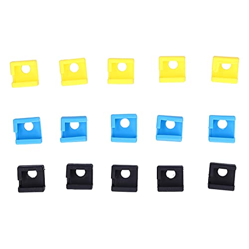 Printer Hotend Silicone Sock,Heater Block Silicone Cover, 3D Printer Accessories,MK8 Silicone Sleeve HeatResistant Keep Steady Hardware Tools for Heating Block Cleaning von COSMICROWAVE