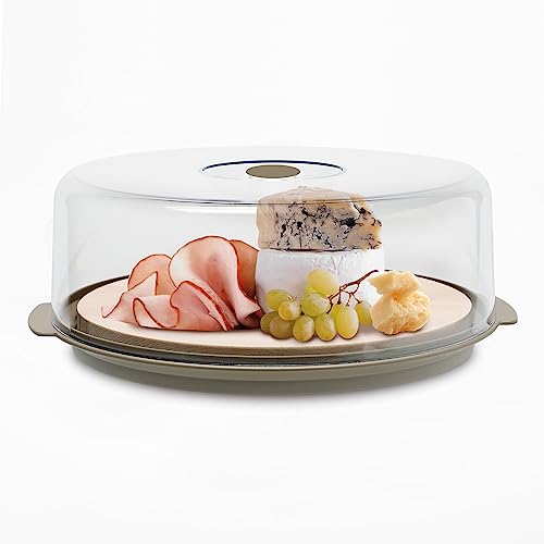 3-in-1-Käseteller/Kuchendeckel aus Holz Ideal zum Servieren auf dem Tisch oder in Buffetform. 3-in-1-Käseteller/Kuchendeckel aus Holz Ideal zum Servieren auf dem Tisch oder in Buffetform. von COSMOPLAST