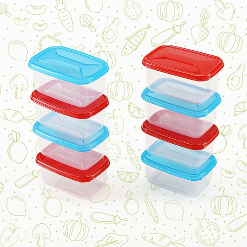 COSMOPLAST 8 Mini-Kühlschrank, Tiefkühlschrank, Mikrowelle. 4 rote und 4 blaue. Ideal für Einzelportionen und Babynahrung. 100% in Italien hergestellt COSMOPLAST 8 Mini-Kühlschrank, Tiefkühlschrank, Mikrowelle. 4 rote und 4 blaue. Ideal für Einzelportionen und Babynahrung. 100% in Italien hergestellt von COSMOPLAST
