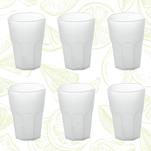 Set mit 6 Wassergläsern 40 cl, stapelbar, widerstandsfähig. 100% Hergestellt in Italien Set mit 6 Wassergläsern 40 cl, stapelbar, widerstandsfähig. 100% Hergestellt in Italien von COSMOPLAST