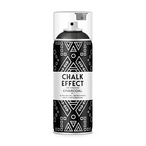 CL COSMOS LAC Kreidefarbe Spray Chalk Effect - hochwertige chalky Kreidesprühfarbe Farbspray - Spray Paint Farbe (Charcoal) von CL COSMOS LAC