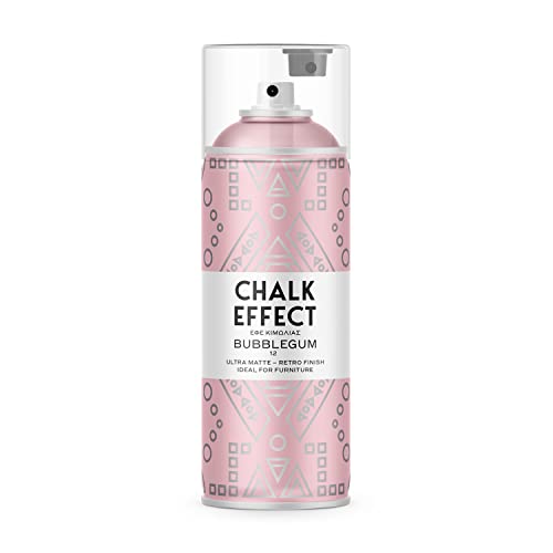 CL COSMOS LAC Kreidefarbe Spray Chalk Effect - hochwertige chalky Kreidesprühfarbe Farbspray - Spray Paint Farbe (Bubblegum) von CL COSMOS LAC