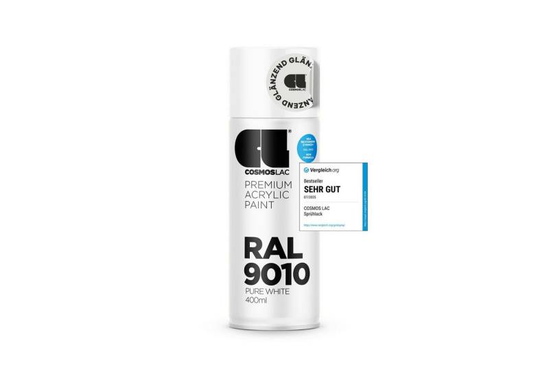 COSMOS LAC Sprühflasche COSMOS LAC Acryllack - Spraydose für DIY, Upcycling, Lackierarbeiten, UV-resistent, wetterfest von COSMOS LAC