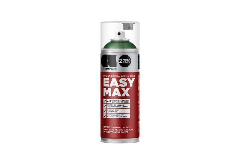 COSMOS LAC Sprühflasche EASYMAX Sprühlack matt mit extrem hoher Deckkraft in vielen versch. Farben - Spraydosen Sprühfarbe DIY Lack Acryllack Spray Paint Farbspray Sprühdose Lackspray, zwei Sprühkappen inkl. von COSMOS LAC