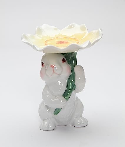 Cosmos 10590 feines Porzellan Bunny Candy/Kerzenhalter, 3–3/4-Zoll von Cosmos
