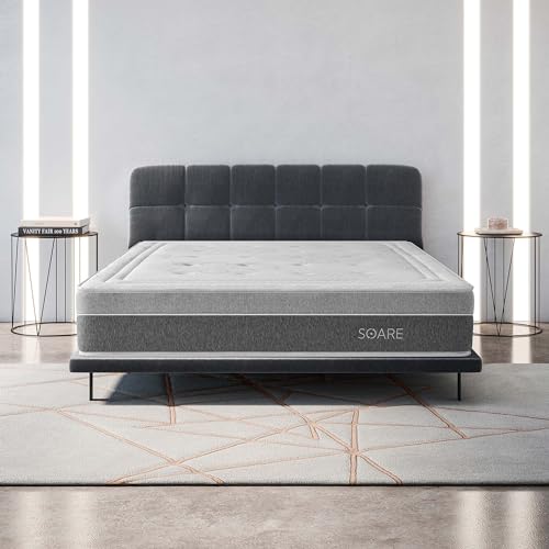 COSMOS - Matratze 160x200 cm Soare Kaltschaummatratze Härtegrad H4 - Öko-Tex Zertifiziert - Memory Foam + Blue Latex 7 Zonen Matratze Höhe 30 cm - Made in EU von COSMOS