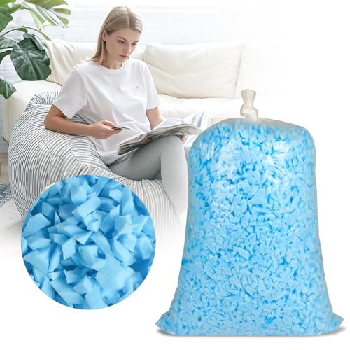 COSNIGHT 9 kg zerkleinerte Memory-Schaum-Füllung für Sitzsackfüller (blau) von COSNIGHT