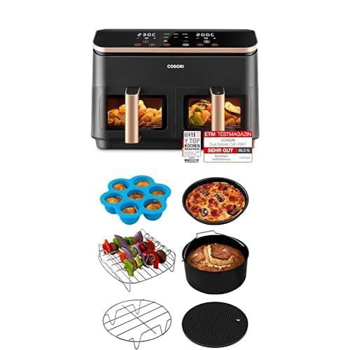 Bundle of Cosori Heißluftfritteuse mit Sechsteiliges Zubehörset für 5,5L von COSORI