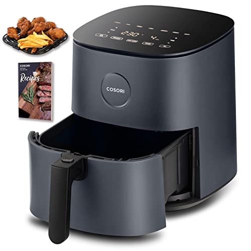 COSORI Heißluftfritteuse XXL 4,7 L, Energieeinsparung 9-in-1 Airfryer, Max 230℃, kompakte Heissluftfriteuse mit Rezeptbuch auf Deutsch, Ohne ÖL mit Digitalem Display, Leise, 4 Portionen, 1500W von COSORI