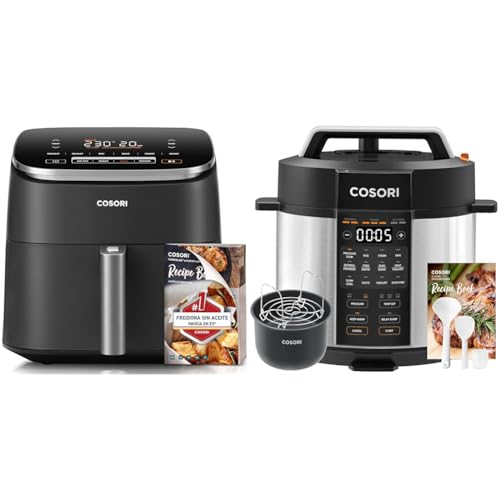 COSORI Heißluftfritteuse XXL Turbo Blaze, 6L Airfryer mit 5 Geschwindigkeitsstufen & Schnellkochtopf, 9-in-1, Multikocher mit 14 Funktionen von COSORI