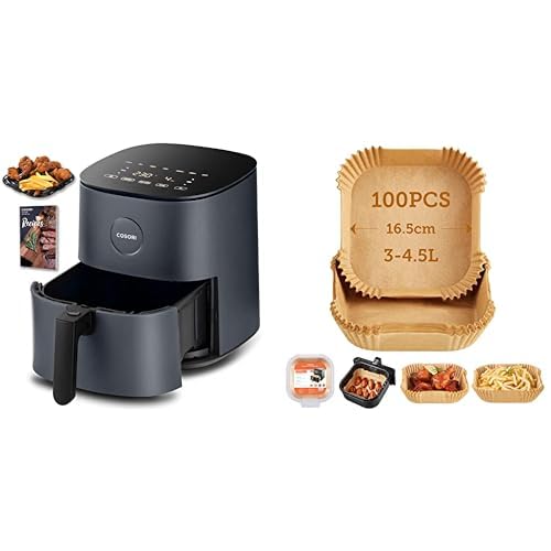 COSORI L501 Heißluftfritteuse & Backpapier & Sechsteiliges Zubehörset für Heißluftfritteuse von COSORI