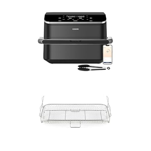 Cosori Dual Blaze TwinFry Heißluftfritteuse und spezieller Edelstahl-Grillrost von COSORI