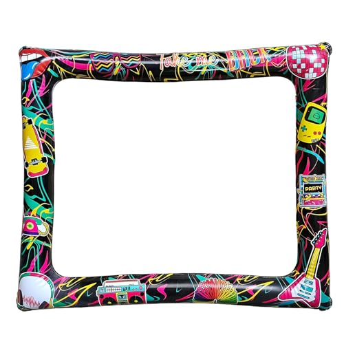 80er Jahre Aufblasbarer Fotorahmen,Fotobox Accessoires Selfie Bilderrahmen Aufblasbare Fotorahmen Große,Photo Booth Selfie Rahmen Ideal für Festivitäten,Disco Party Zubehör für Erwachsene Kinder 80er Jahre Aufblasbarer Fotorahmen,Fotobox Accessoires Selfie Bilderrahmen Aufblasbare Fotorahmen Große,Photo Booth Selfie Rahmen Ideal für Festivitäten,Disco Party Zubehör für Erwachsene Kinder von COSORO