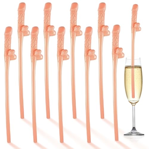 Strohhalme JGA,24 Stück Haut Witziges Penis Trinkhalme Jga Bachelorette Party Accessoires Frauen Wiederverwendbare Trinkhalme Cocktail Strohhalme Für den Mädelsabend Junggesellenabschiede Geburtstage von COSORO