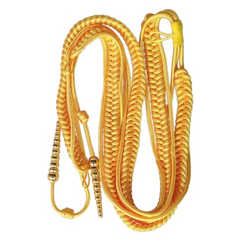 COSSIKA Aiguillette Schulter Aiguillette Schulterschnur Traditionelles geflochtenes Schulterabzeichen Uniform Cosplay Accessoire Kostüm DIY Kleidung von COSSIKA
