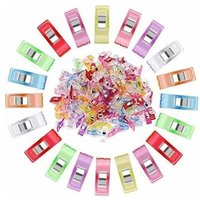 Nähklammern – 108 Stück Nähklammern – Mehrzweckklammern – Nähklammern zum Basteln – 9 leuchtende Farben von COSTJJ