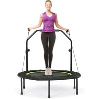 Costway - 101cm Mini Trampolin, Fitness Trampolin mit höhenverstellbarm Haltegriff & 2 Widerstandsbändern, Kindertrampolin faltbar, Gartentrampolin Costway - 101cm Mini Trampolin, Fitness Trampolin mit höhenverstellbarm Haltegriff & 2 Widerstandsbändern, Kindertrampolin faltbar, Gartentrampolin von COSTWAY