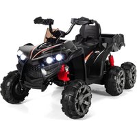 Costway - 12V Elektro Kinderquad mit Stauraum, Mini Elektroquad mit LED-Lichtern, 6 Räder Kinder Quad, 3-6 km/h, Elektroauto für Kinder ab 3 Jahren von COSTWAY