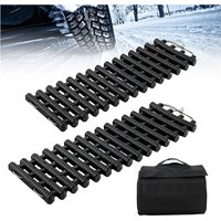 2 Stücke Anfahrhilfe Auto mit Tasche, Sandbleche Offroad 2 Stücke Anfahrhilfe Auto mit Tasche, Sandbleche Offroad von COSTWAY