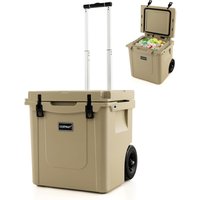 43L Kühlbox mit Rädern, Isolierbox mobil von COSTWAY