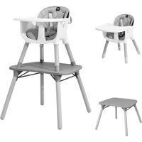 Costway - 5 in 1 Baby-Hochstuhl, umwandelbarer Babystuhl mit 5-Punkt-Gurt, abnehmbarem & verstellbarem Tablett, Tisch- & Stuhl-Set für Babys & von COSTWAY