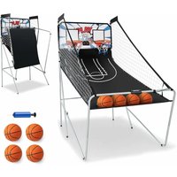Costway - Arcade-Basketballspiel für 1-4 Spieler, 8 Spielmodi Basketballautomat mit elektronischem Scorer, 4 Basketbällen und Pumpe von COSTWAY
