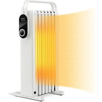 COSTWAY 1500W Ölradiator 7 Rippen Heizkörper 5-35℃ von COSTWAY