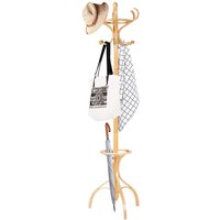 COSTWAY 182cm Garderobenständer mit Schirmhalter von COSTWAY