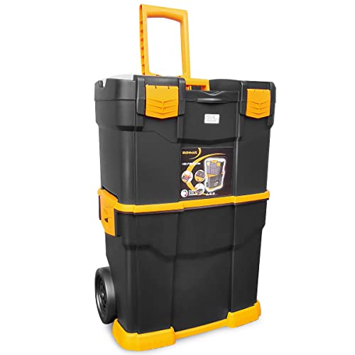 COSTWAY 2 IN 1 Werkzeugtrolley, mobiler Werkstattkoffer mit Abnehmbarer Aufbewahrungstruhe, Werkzeugkiste Werkzeugkasten für Werkstattgarage, 46 x 28 x 66,5 cm COSTWAY 2 IN 1 Werkzeugtrolley, mobiler Werkstattkoffer mit Abnehmbarer Aufbewahrungstruhe, Werkzeugkiste Werkzeugkasten für Werkstattgarage, 46 x 28 x 66,5 cm von COSTWAY