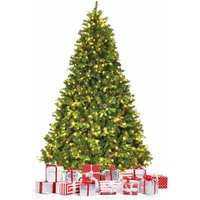 COSTWAY 225cm LED Künstlicher Weihnachtsbaum, Tannenbaum geschmückt mit Klappsystem und Metallstaender COSTWAY 225cm LED Künstlicher Weihnachtsbaum, Tannenbaum geschmückt mit Klappsystem und Metallstaender von COSTWAY