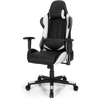 COSTWAY 360˚ Gaming Stuhl, Verstellbarer Neigungswinkel Computerstuhl Racing Style Drehstuhl mit Kopfstütze & Lendenkisse, ergonomisch für Gaming, COSTWAY 360˚ Gaming Stuhl, Verstellbarer Neigungswinkel Computerstuhl Racing Style Drehstuhl mit Kopfstütze & Lendenkisse, ergonomisch für Gaming, von COSTWAY