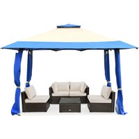 4 m x 4 m Pavillon mit Doppeldach 4 m x 4 m Pavillon mit Doppeldach von COSTWAY