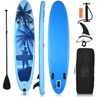 Aufblasbares SUP Board mit Paddel, 305x76x16cm von COSTWAY