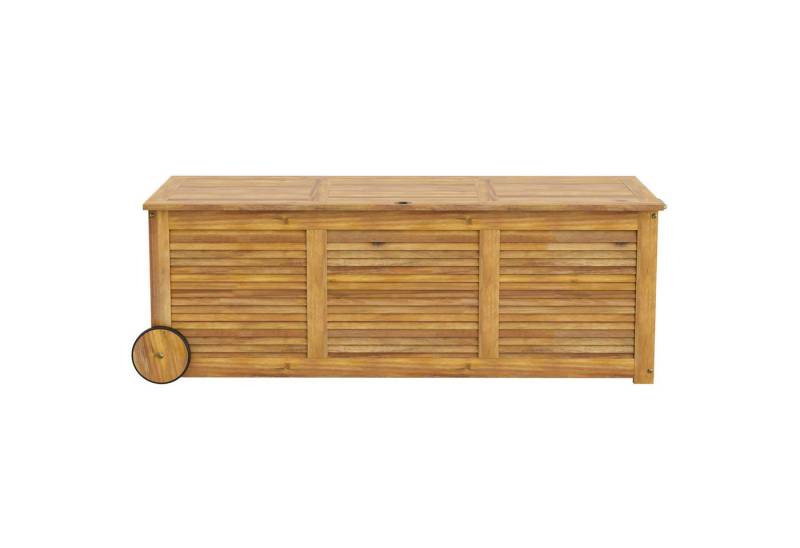 COSTWAY Auflagenbox, 182L, mit wasserdichter Tasche, Rollen & Griff von COSTWAY
