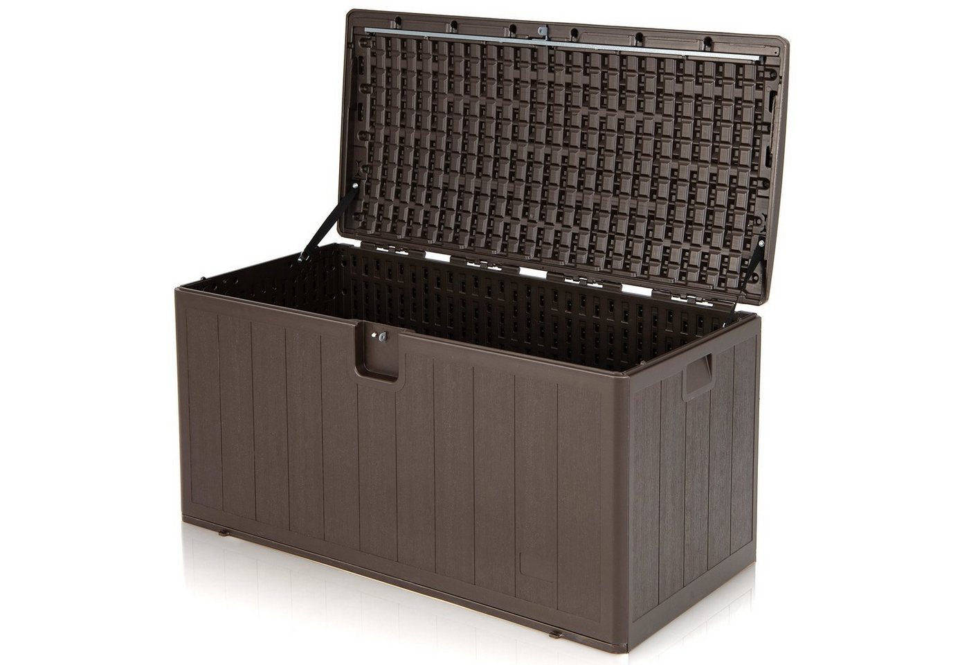 COSTWAY Auflagenbox 400L Truhe, mit Griff, 127,5 x 61,5 x 64 cm von COSTWAY