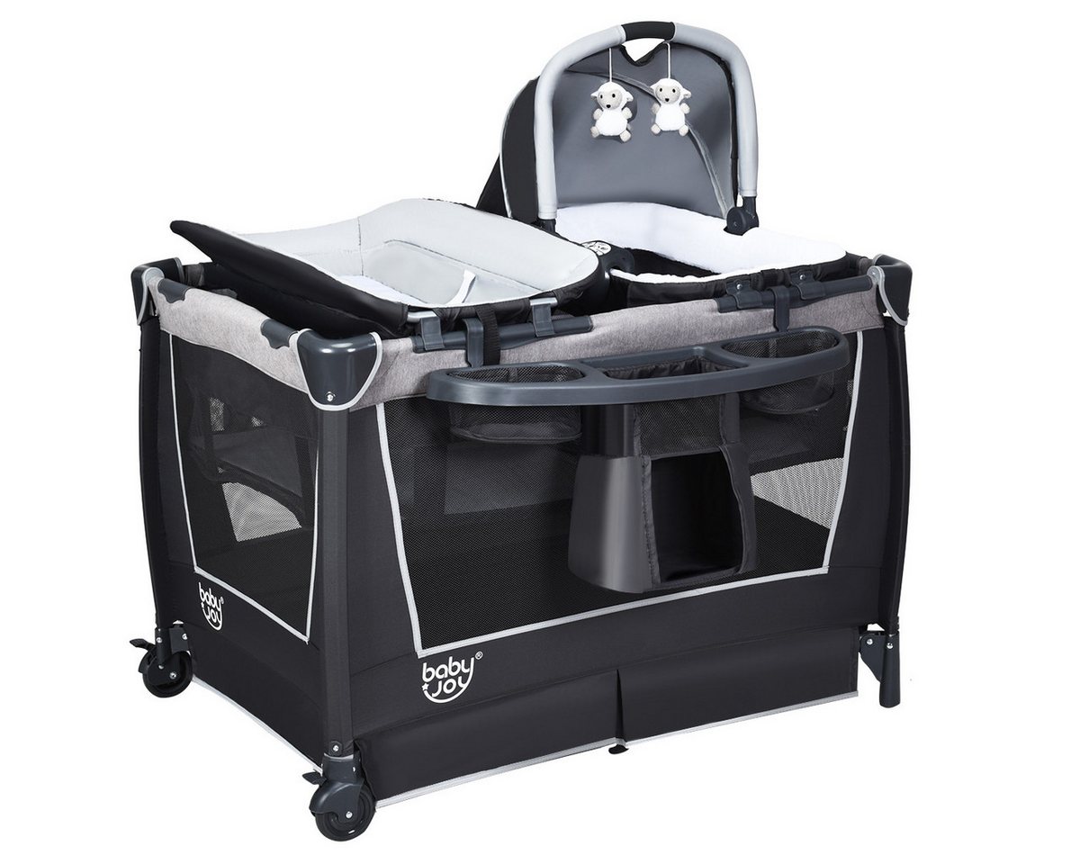 COSTWAY Baby-Reisebett, faltbar mit Spielbügel & Musikbox COSTWAY Baby-Reisebett, faltbar mit Spielbügel & Musikbox von COSTWAY