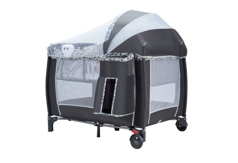COSTWAY Baby-Reisebett, klappbar, mit abnehmbarem & verstellbarem Moskitonetz von COSTWAY