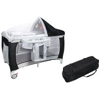 COSTWAY Babybett Reisebett Klappbett Babyreisebett Kinderbett Kinderreisebett Laufstall + Wickelauflage mit Schaukelfunktion schwarz COSTWAY Babybett Reisebett Klappbett Babyreisebett Kinderbett Kinderreisebett Laufstall + Wickelauflage mit Schaukelfunktion schwarz von COSTWAY