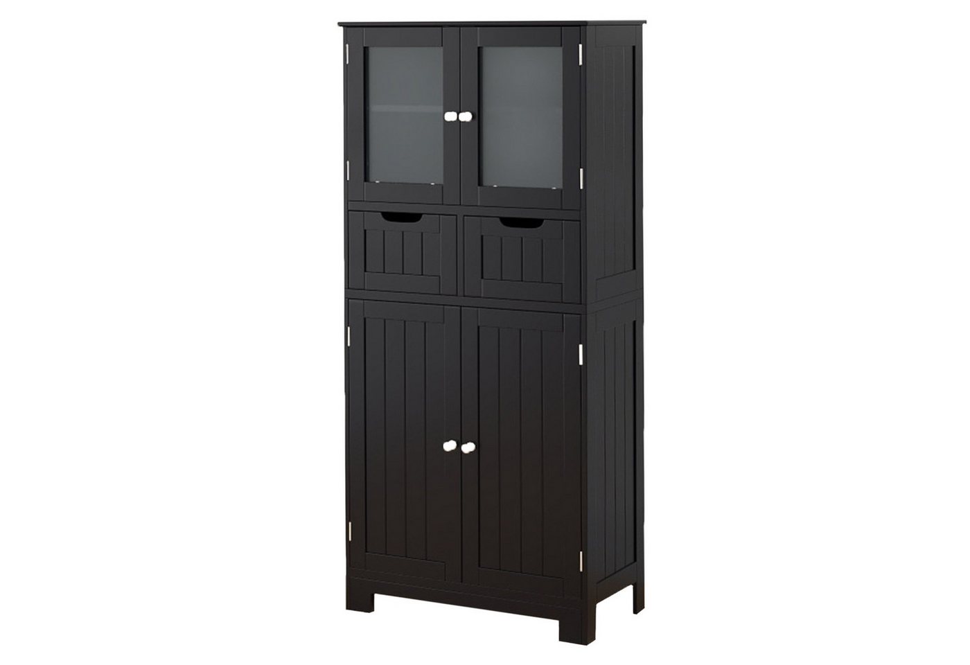 COSTWAY Badkommode, Badschrank mit Schublade, verstellbarem Regal, weiß 128cm COSTWAY Badkommode, Badschrank mit Schublade, verstellbarem Regal, weiß 128cm von COSTWAY