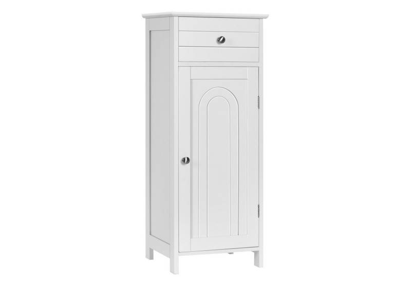 COSTWAY Badkommode, mit Schublade & Tür,3 Fächer,35,6x30,5x88cm von COSTWAY