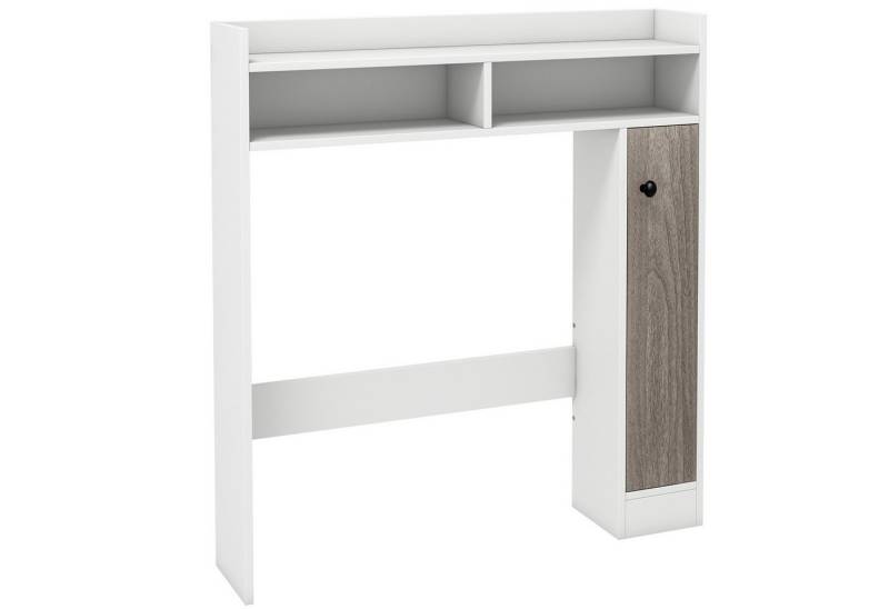 COSTWAY Badregal Toilettenschrank, Holz, mit verstellbaren Regal von COSTWAY