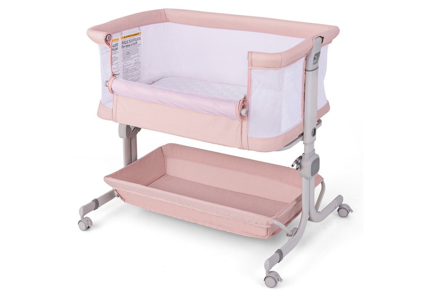 COSTWAY Beistellbett, 1-tlg., Reisebett, Babybett, 6 Fach höhenverstellbar COSTWAY Beistellbett, 1-tlg., Reisebett, Babybett, 6 Fach höhenverstellbar von COSTWAY