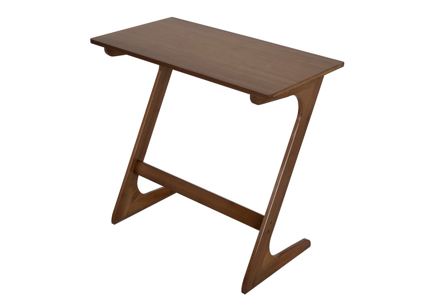 COSTWAY Beistelltisch, Z-förmiger Sofatisch Bambus, Betttsich 75x40x70cm von COSTWAY