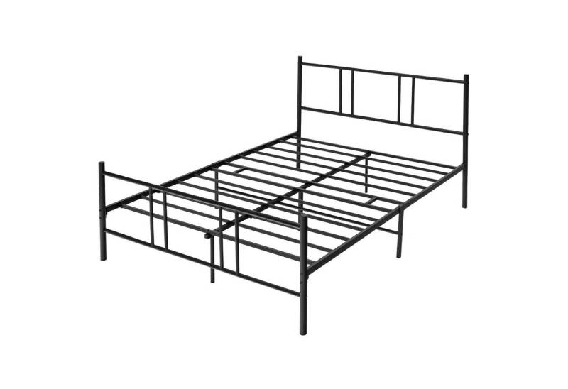 COSTWAY Bettgestell Bettrahmen, 160x200cm,Metall,mit Lattenrost,ohne Matratze von COSTWAY